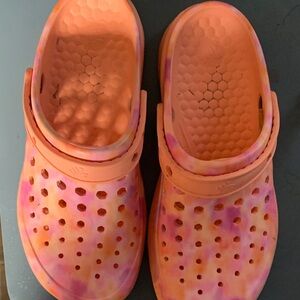Orange and Pink Clogs